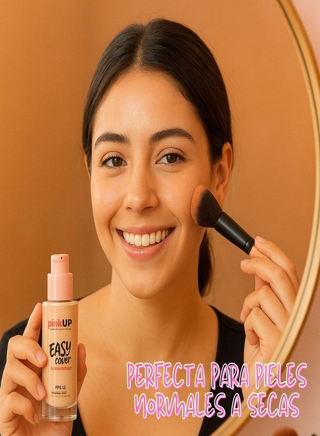 Pink Up | Easy Cover| Liquid Makeup | Medium coverage with SPF 15 | Water-based & alcohol-free | Makeup | Foundation | Lightweight texture | True Beige shade | Model PKEC400 - Image 4